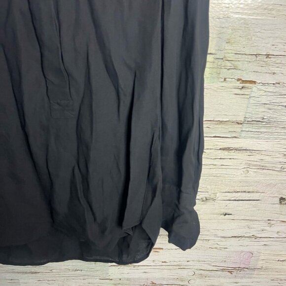J. Crew Black 3/4 Sleeve Relaxed Blouse size 2 - Picture 3 of 9